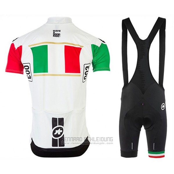 2017 Fahrradbekleidung Assos Champion Italien Trikot Kurzarm und Tragerhose